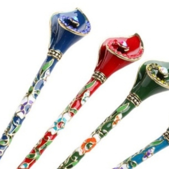 2/$10! Cloisonne Hair accessory stick pin - Picture 5 of 8
